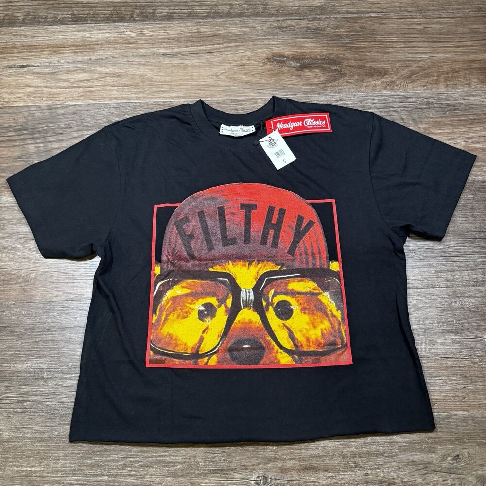 Headgear Classics Filthy D Men's Black Tee Size S NWT